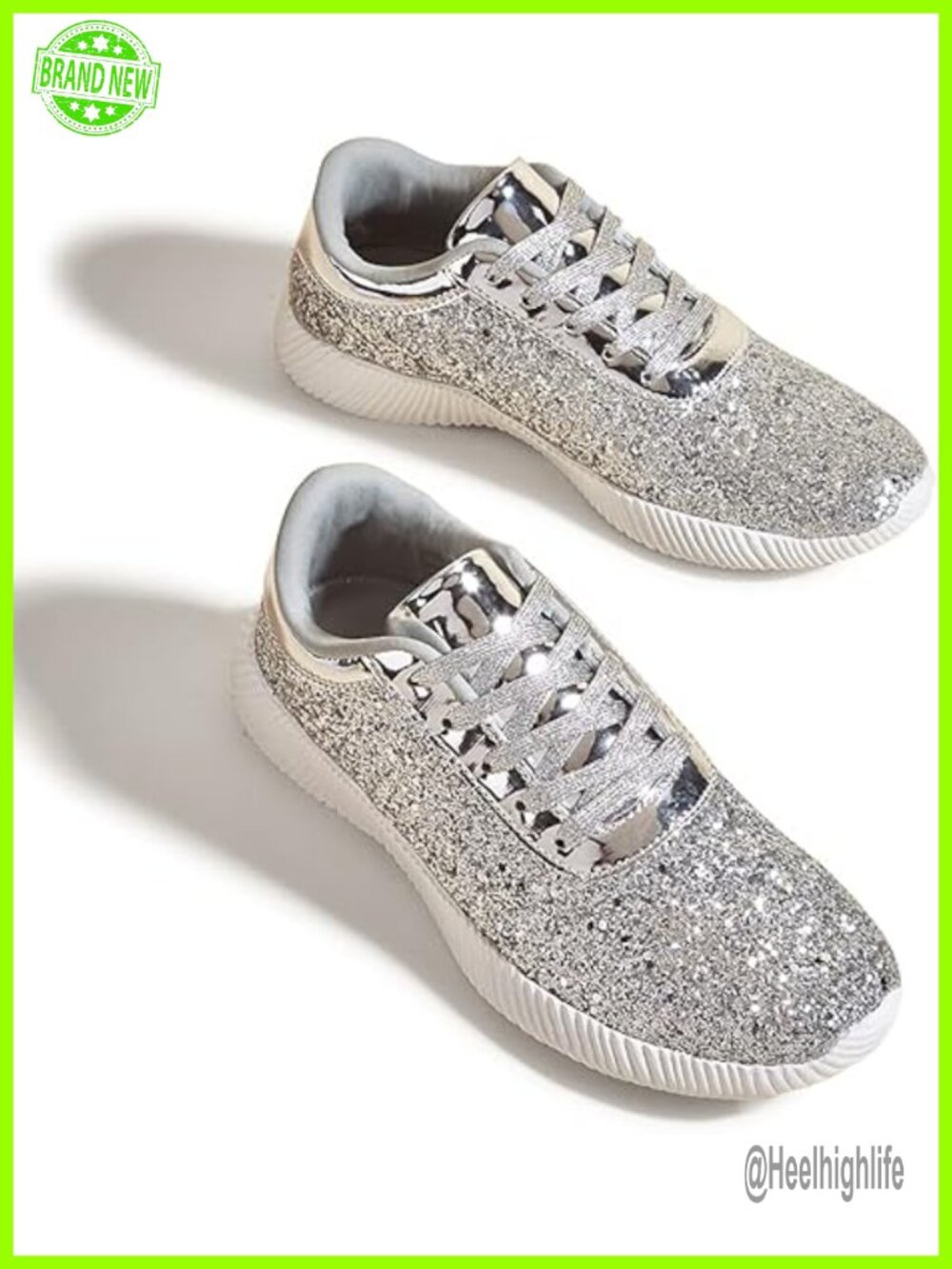 Women's Glitter Sequins Lightweight Casual Retro Tennis Walking Shoes